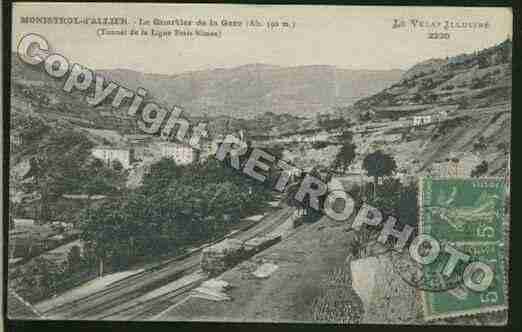 Ville de MONISTROLD\'ALLIER Carte postale ancienne