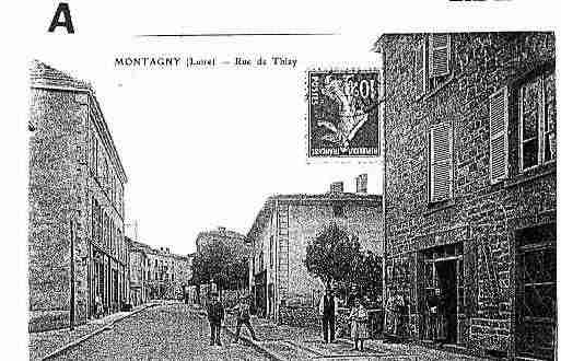 Ville de MONTAGNY Carte postale ancienne