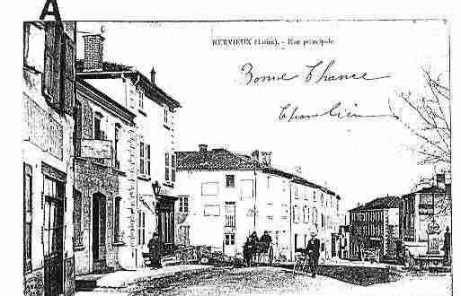 Ville de NERVIEUX Carte postale ancienne