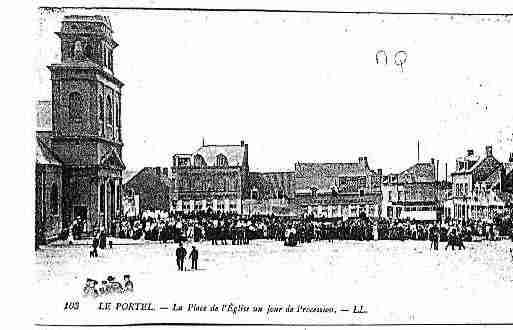 Ville de PORTEL(LE) Carte postale ancienne