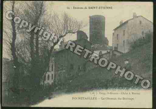 Ville de ROCHETAILLEE Carte postale ancienne