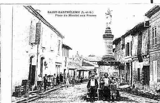 Ville de SAINTBARTHELEMYD\\\'AGENAIS Carte postale ancienne