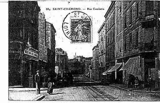 Ville de SAINTCHAMOND Carte postale ancienne