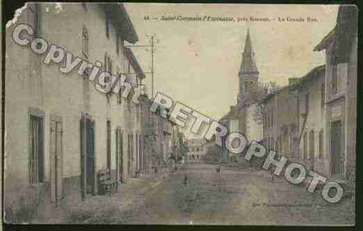 Ville de SAINTGERMAINLESPINASSE Carte postale ancienne