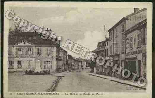 Ville de SAINTGERMAINLESPINASSE Carte postale ancienne