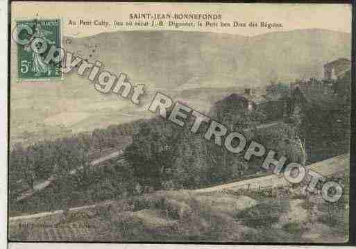 Ville de SAINTJEANBONNEFONDS Carte postale ancienne