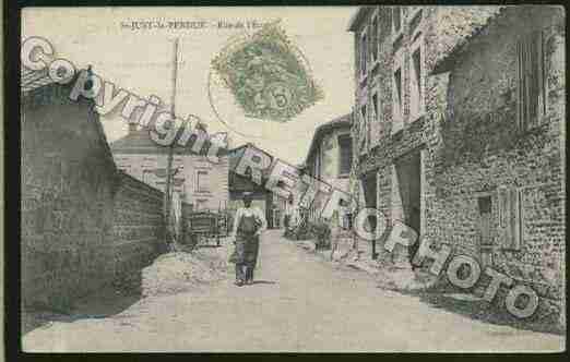 Ville de SAINTJUSTLAPENDUE Carte postale ancienne