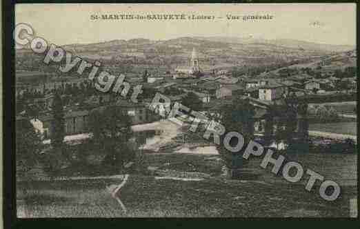 Ville de SAINTMARTINLASAUVETE Carte postale ancienne