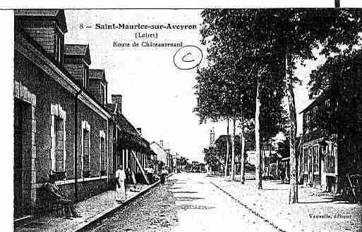 Ville de SAINTMAURICESURAVEYRON Carte postale ancienne