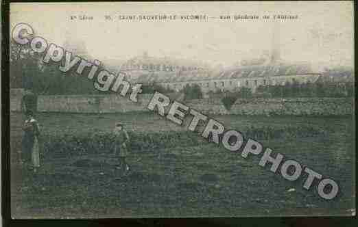 Ville de SAINTSAUVEURLEVICOMTE Carte postale ancienne