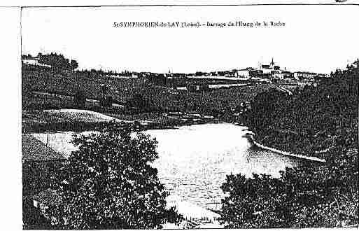 Ville de SAINTSYMPHORIENDELAY Carte postale ancienne