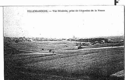 Ville de VILLEMANOCHE Carte postale ancienne