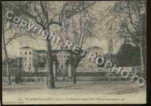 Ville de VILLENEUVESURLOT Carte postale ancienne