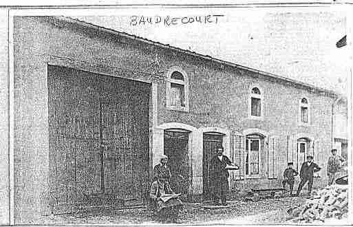 Ville de BAUDRECOURT Carte postale ancienne