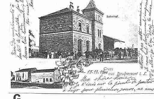 Ville de BAUDRECOURT Carte postale ancienne