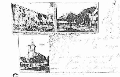 Ville de BISPING Carte postale ancienne