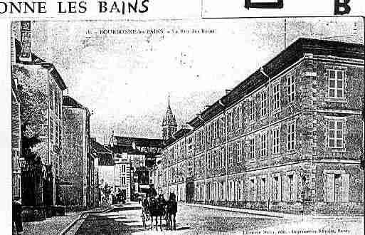 Ville de BOURBONNELESBAINS Carte postale ancienne