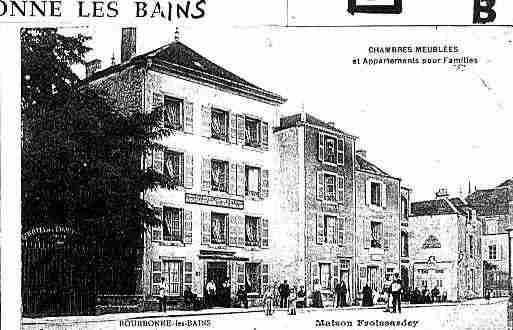 Ville de BOURBONNELESBAINS Carte postale ancienne