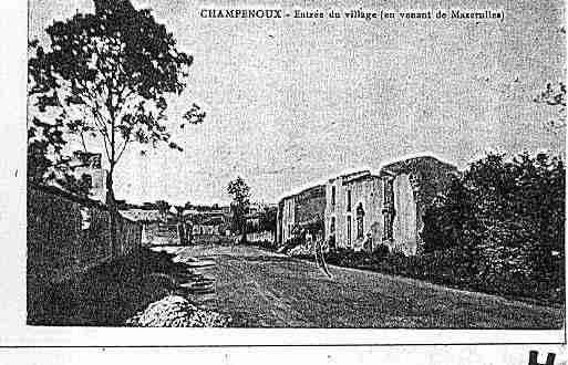 Ville de CHAMPENOUX Carte postale ancienne