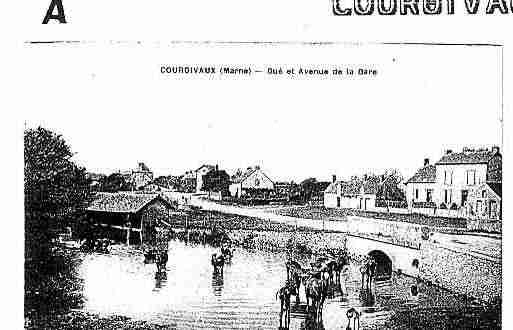 Ville de COURGIVAUX Carte postale ancienne
