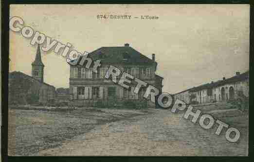 Ville de DESTRY Carte postale ancienne