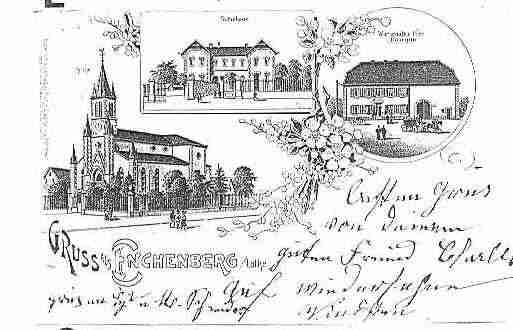 Ville de ENCHENBERG Carte postale ancienne