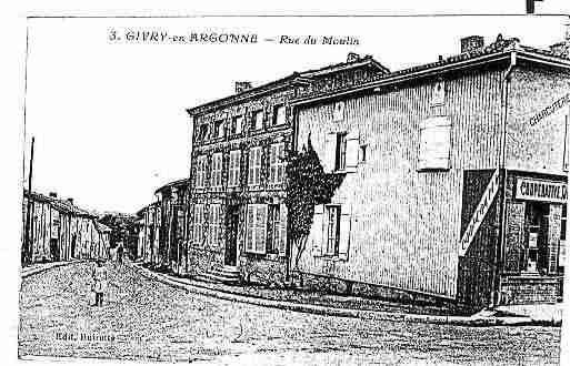 Ville de GIVRYENARGONNE Carte postale ancienne