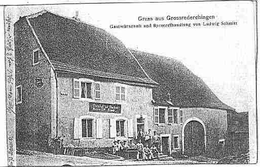 Ville de GROSREDERCHING Carte postale ancienne