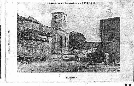 Ville de HOEVILLE Carte postale ancienne