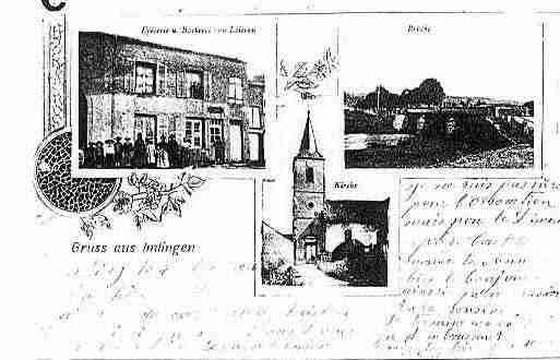 Ville de IMLING Carte postale ancienne