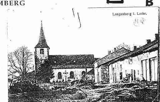 Ville de LANGUIMBERG Carte postale ancienne