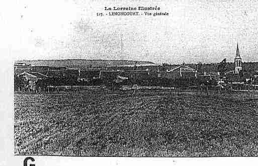 Ville de LENONCOURT Carte postale ancienne