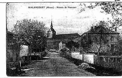 Ville de MALANCOURT Carte postale ancienne