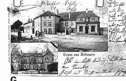 Ville de MANOM Carte postale ancienne