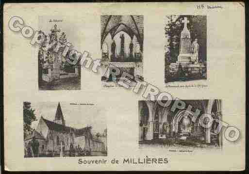 Ville de MILLIERES Carte postale ancienne