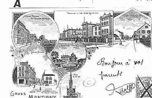 Ville de MONTIGNYLESMETZ Carte postale ancienne