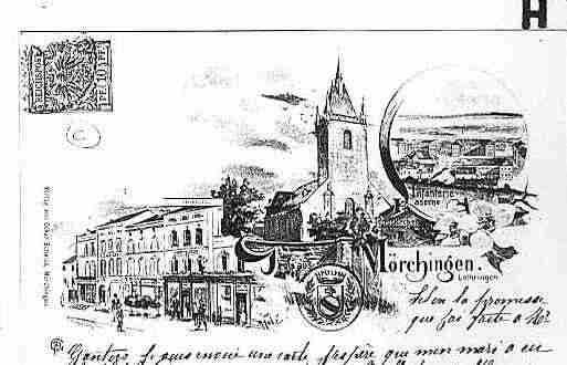 Ville de MORHANGE Carte postale ancienne