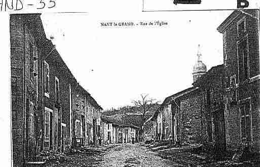 Ville de NANTLEGRAND Carte postale ancienne