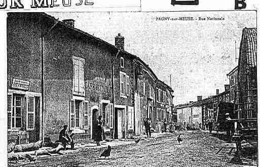 Ville de PAGNYSURMEUSE Carte postale ancienne