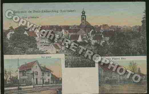 Ville de PETITREDERCHING Carte postale ancienne
