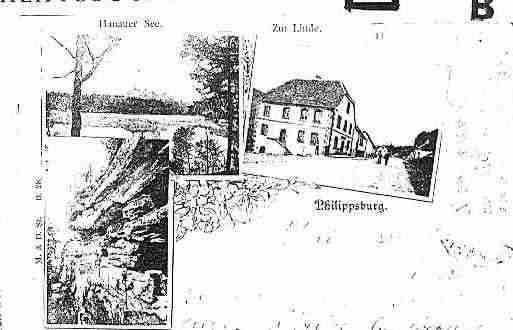 Ville de PHILIPPSBOURG Carte postale ancienne