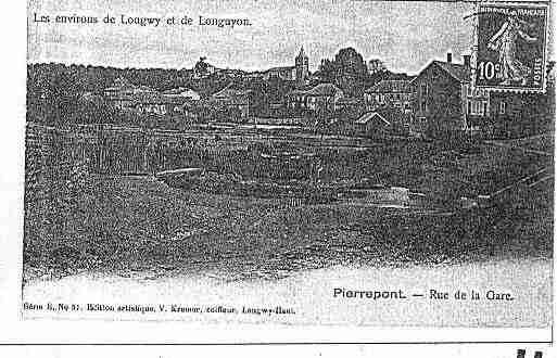 Ville de PIERREPONT Carte postale ancienne