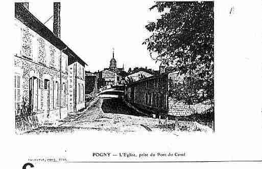 Ville de POGNY Carte postale ancienne