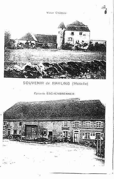 Ville de RAHLING Carte postale ancienne