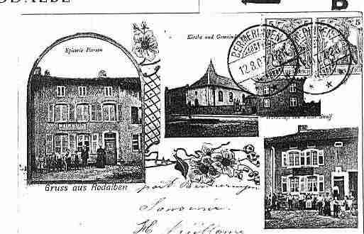 Ville de RODALBE Carte postale ancienne