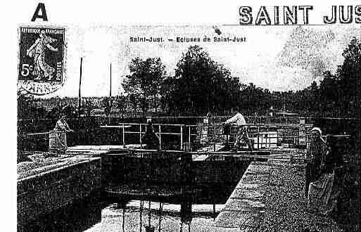 Ville de SAINTJUSTSAUVAGE Carte postale ancienne