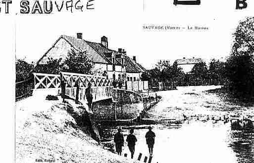 Ville de SAINTJUSTSAUVAGE Carte postale ancienne