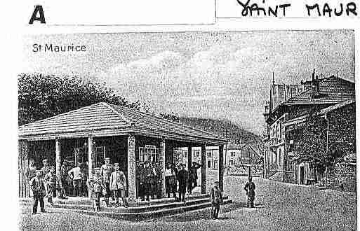 Ville de SAINTMAURICESOUSLESCOTES Carte postale ancienne