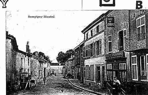 Ville de SAMPIGNY Carte postale ancienne