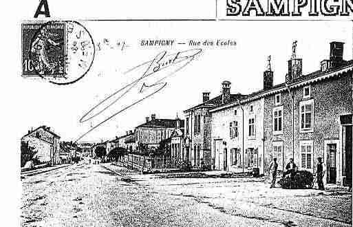 Ville de SAMPIGNY Carte postale ancienne